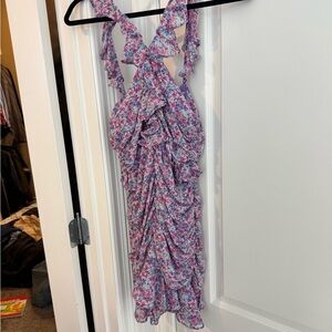 Chic Floral Ruffle Mini Dress